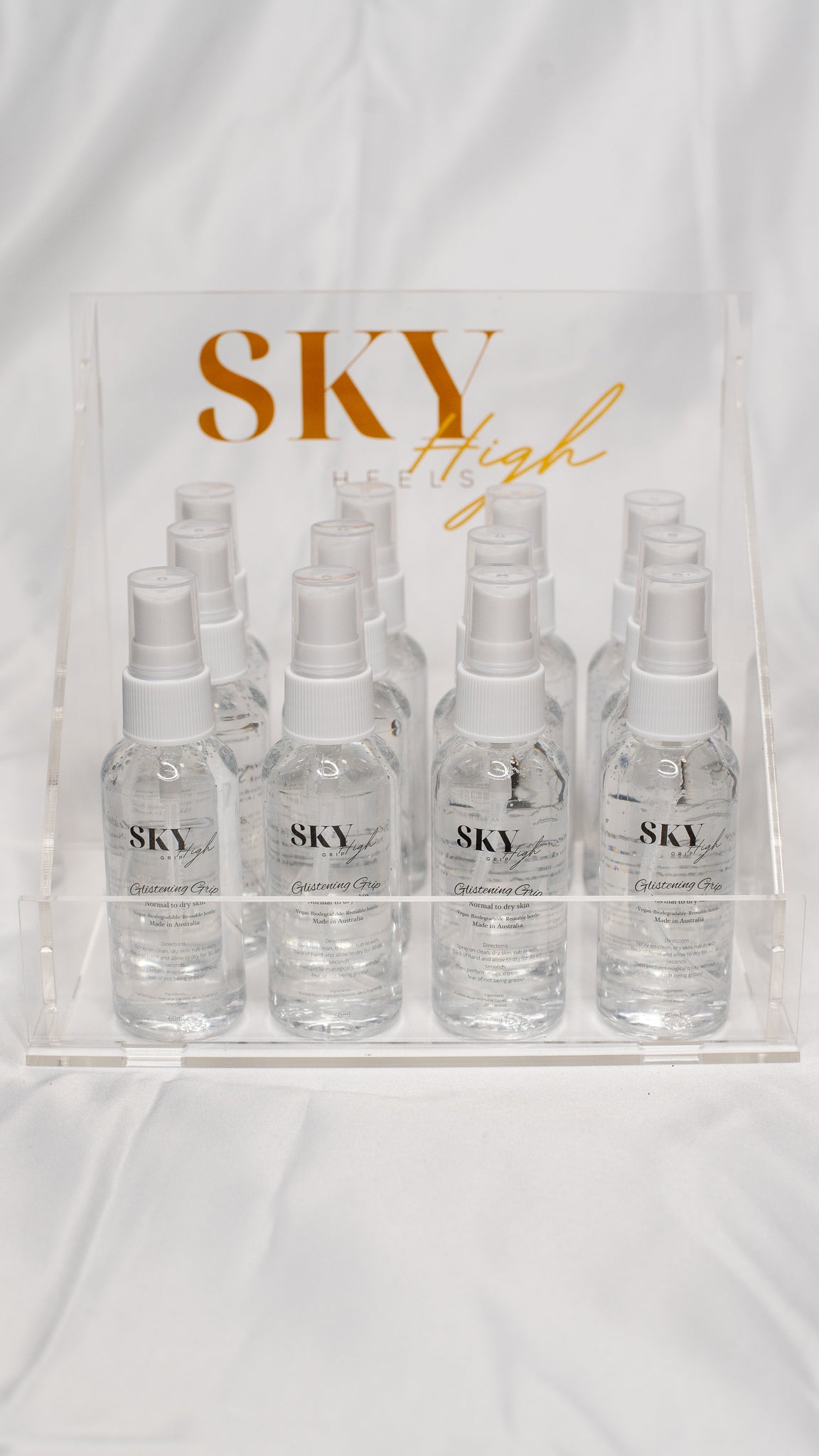 Clear Glistening Grip - Sky High Heels Australia