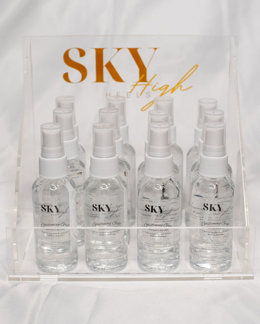 Clear Glistening Grip - Sky High Heels Australia