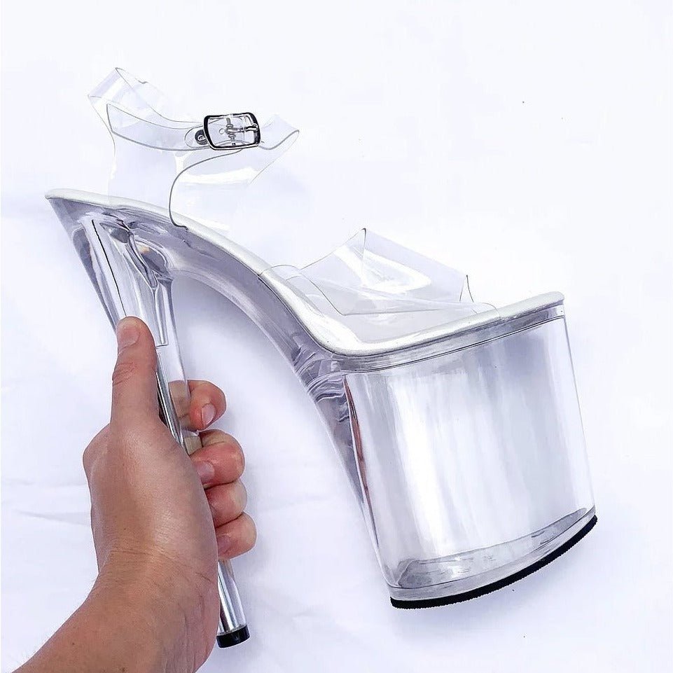 Clear Ice 8 Inch heels - Sky High Heels Australia