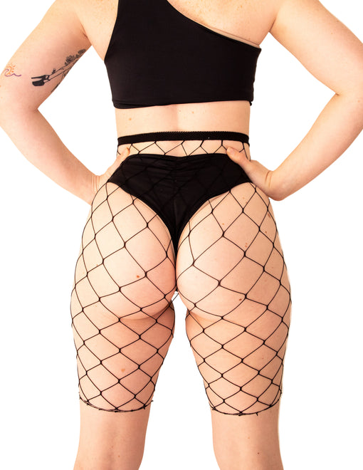 Fishnet Bike Shorts - Sky High Heels Australia