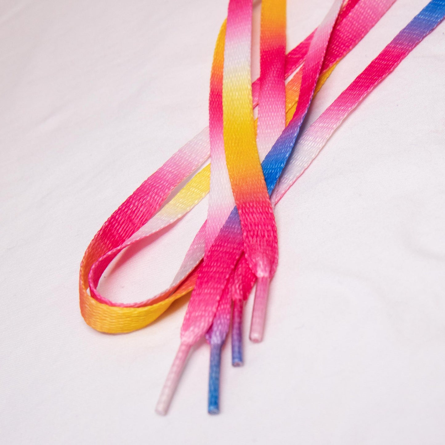 Pink rainbow laces - Sky High Heels Australia