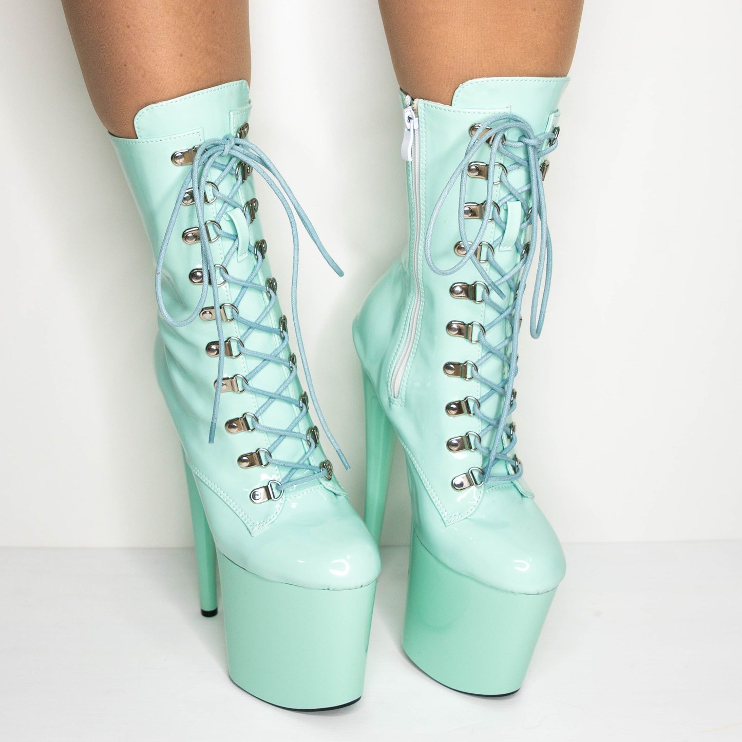 size 5 and 6 only Spearmint 8" boot - Sky High Heels Australia